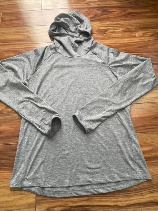 Nike Tops - Nike Women's Dri-FIT Long Sleeve Running Hoodie Sweatshirt, Gray, Size L